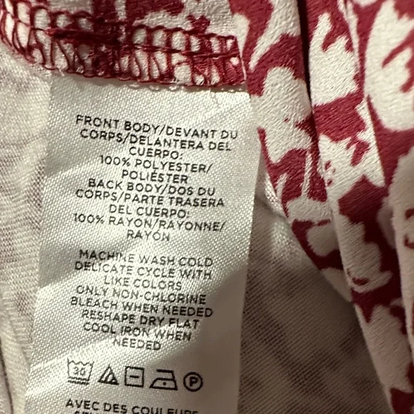 LOFT Sleeveless Floral Blouse - Black and White - Picture 7 of 9